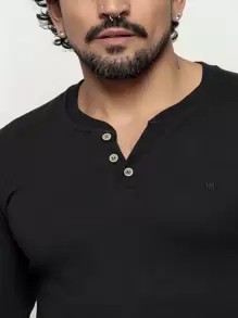 Men T-Shirts & Tanks - 黑色 - 查看 4