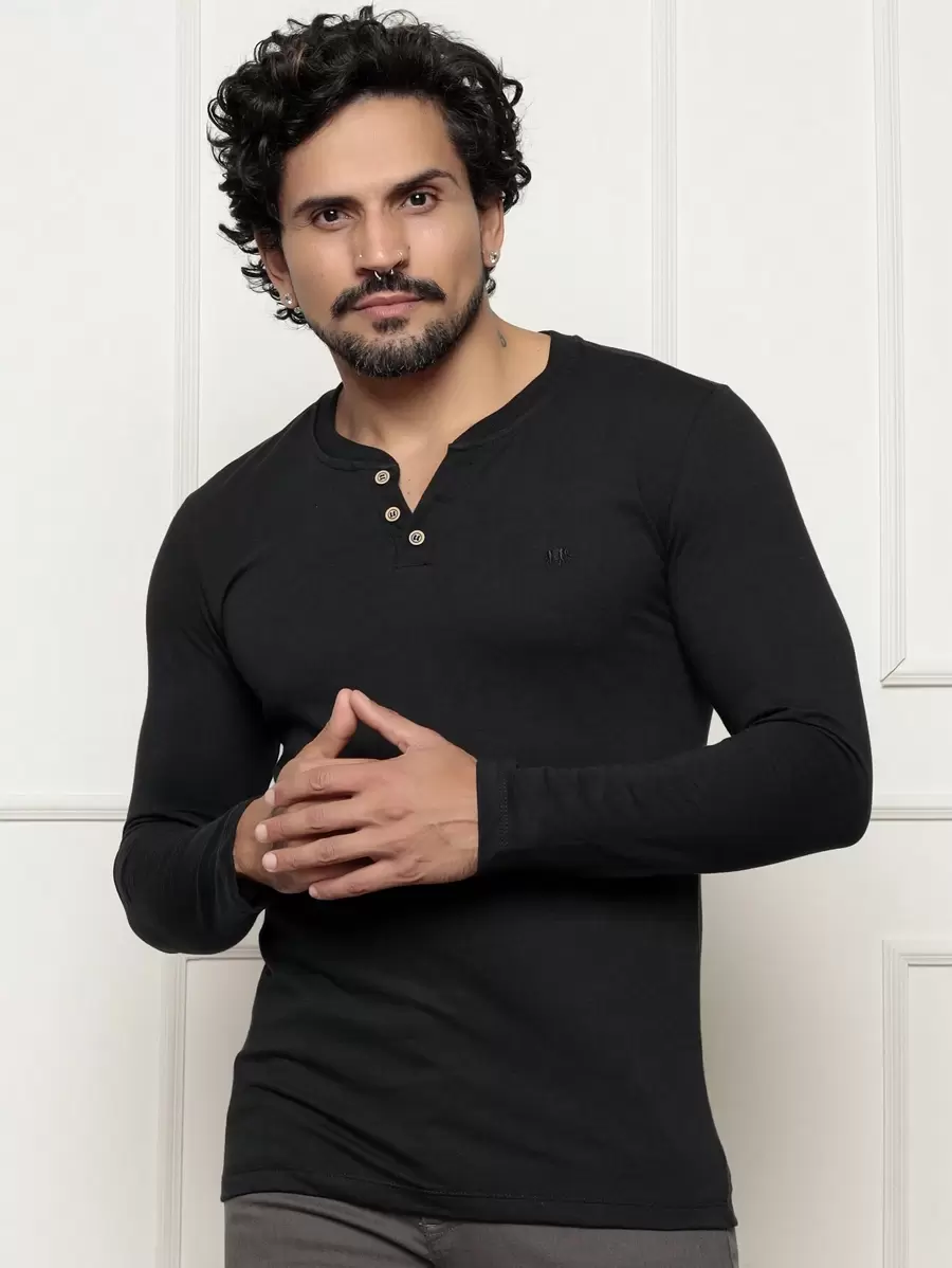 Men T-Shirts & Tanks - 黑色 - 查看 1