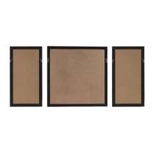 Framed Rice Paper Palm Leaves 3-piece Shadowbox Wall Decor Set - Beige - View 7