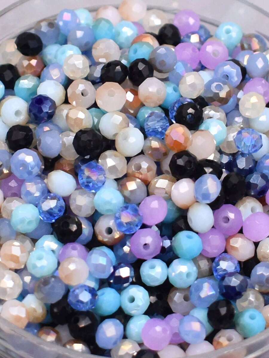 200pcs 4mm Round Mix Color Round Loose Beads For DIY accessories