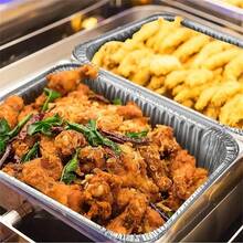 20入組 10.2in X 7.48in X 2.9in 75.07oz 一次性鋁箔烘焙盤,附蓋,廚房工具,烘焙器具,廚房配件