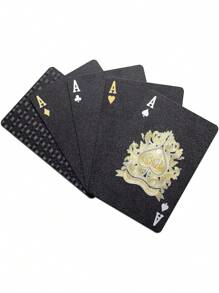 Baraja Negra Apta Para Noches De Juego En Fiestas - Negro - Ver 2