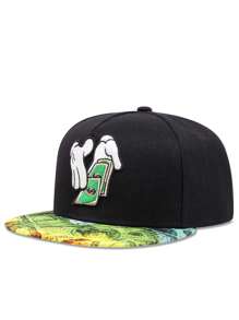 1顶时尚个性化双手工刺绣男士棒球帽