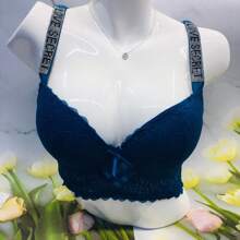 Bonito y sexy Brasier para mujer con encaje, brillos y tirantes ajustables. - Multicolor - Ver 5