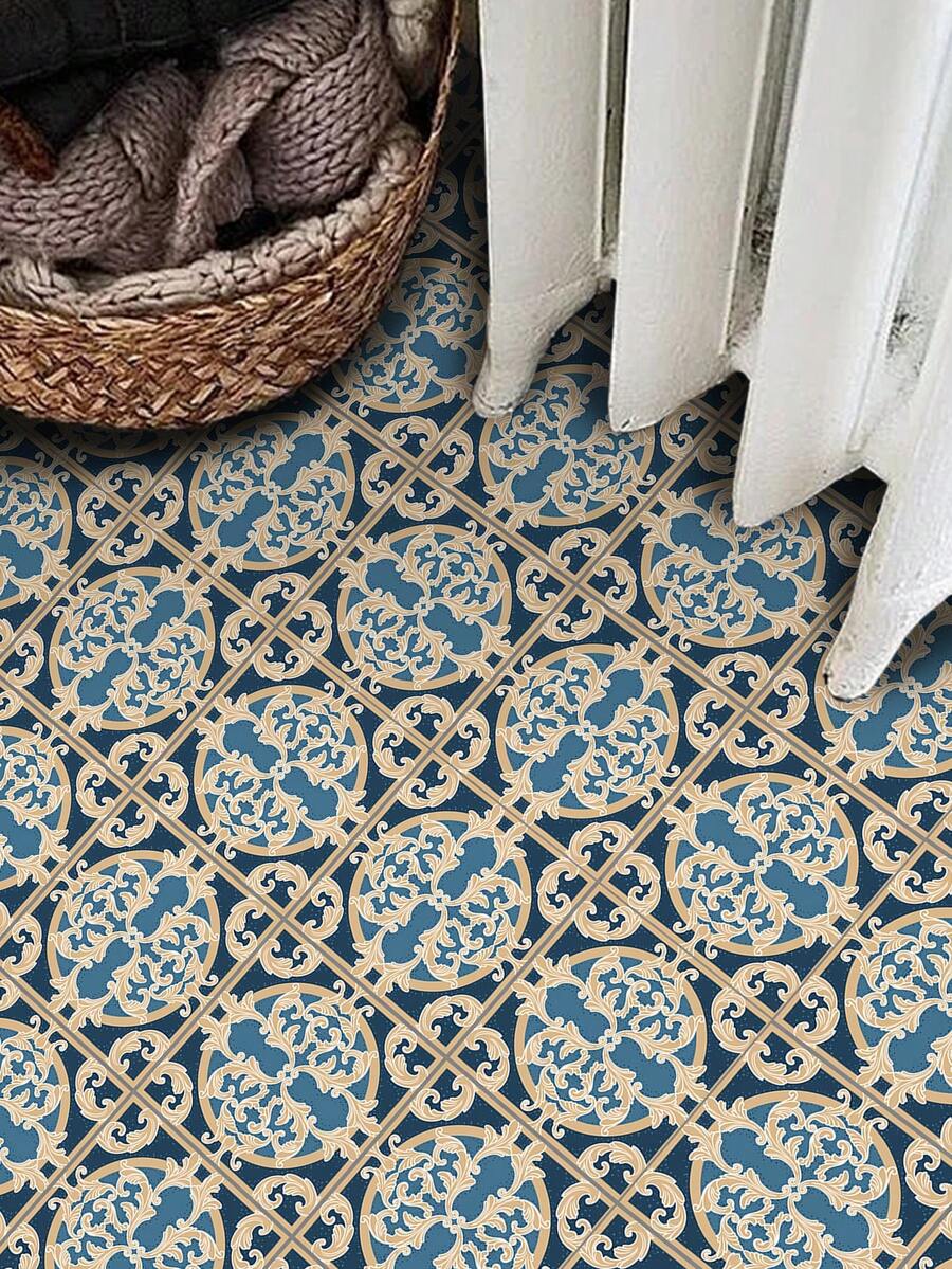 10pcs/set Waterproof Anti-scratch Anti-oil Sticker, Suitable For Kitchen, Bedroom, Bathroom, Living Room, Floor And Wall - Multicolor - View 1