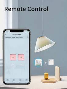 1 Pc EMylo Wifi Relay Switch Wireless Remote Control Wifi Light Switch AC 220V 2 Gang Built-In Switch Relay Module 16A DIY Timer Voice Control For Home(White) - White - View 2