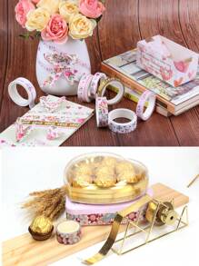 Đơn giản Hình học Mô hình Người dự định Trang trí Băng washi Bộ ( 6 cái ) - Nhiều màu - Xem 6