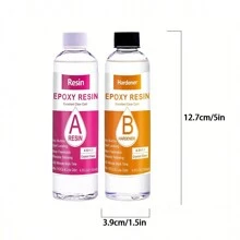 Kit De Resina Epoxi De 240ml De 1: 1 De Dos Partes Para Manualidades, Resistente Al Amarillamiento, Con Bajo Contenido De Burbujas Y Adecuado Para Hacer Joyas, Moldes, Manualidades, Etc.