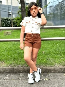 Young Girls Sets - Rust Brown - View 4
