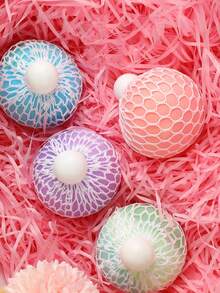 1 件隨機顏色柔軟葡萄球減壓握把玩具柔軟有彈性新奇禮物 - 彩色 - 查看 7