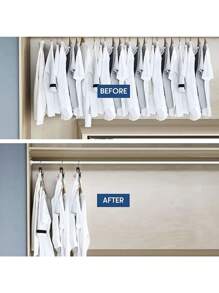 10pcs Space-saving Closet Organizer Clothes Hanger Hook - Black - View 9