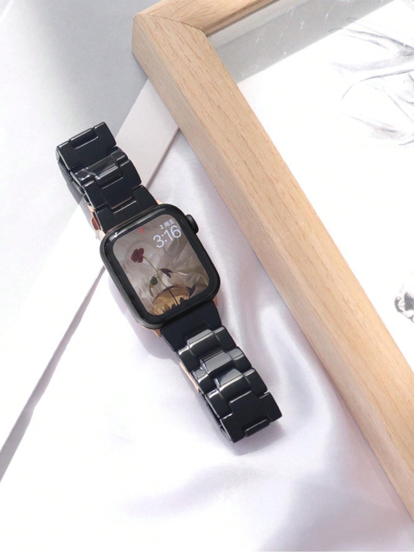 1pc Men Women Resin Watch Strap Compatible With Apple Watch Band 42mm