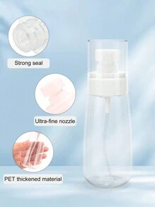 Bộ Chai Xịt Trong Suốt Màu Trắng, Chai Xịt Mỹ Phẩm 30Ml/60Ml/100Ml Cho Nước Hoa, Mực, Upg Sprayer Chai Đựng Kích Thước Du Lịch Hộp Rỗng Đựng Nước Hoa Hương Thơm - trắng - Xem 3