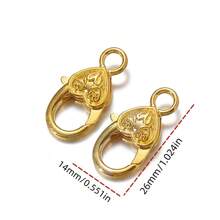 WGRXIRANYKM 8 件/批心型龍蝦爪扣鉤適用於項鍊手鍊鏈扣 Diy 珠寶製作發現 - 8 件/批 - 查看 3