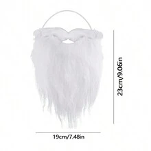 聖誕老人白色胡子,聖誕節用品和裝飾,新年快樂,2023聖誕禮物 - 白色 - 查看 6