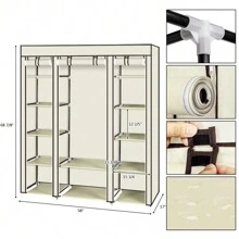 Portable Closets - Beige - View 10