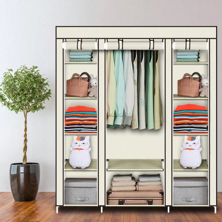 Portable Closets - Beige - View 1