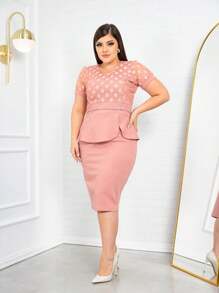 Women Dresses - 乾枯玫瑰色 - 查看 2