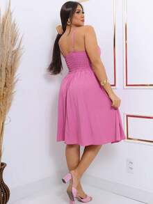 Women Dresses - 粉色 - 查看 4