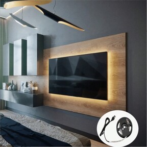 1 szt. Ciepła biała taśma LED USB 60 LED/M Niewodoodporna, elastyczna taśma LED Nadaje się do telewizora, komputera, szafki na buty, biurka, podświetlenia