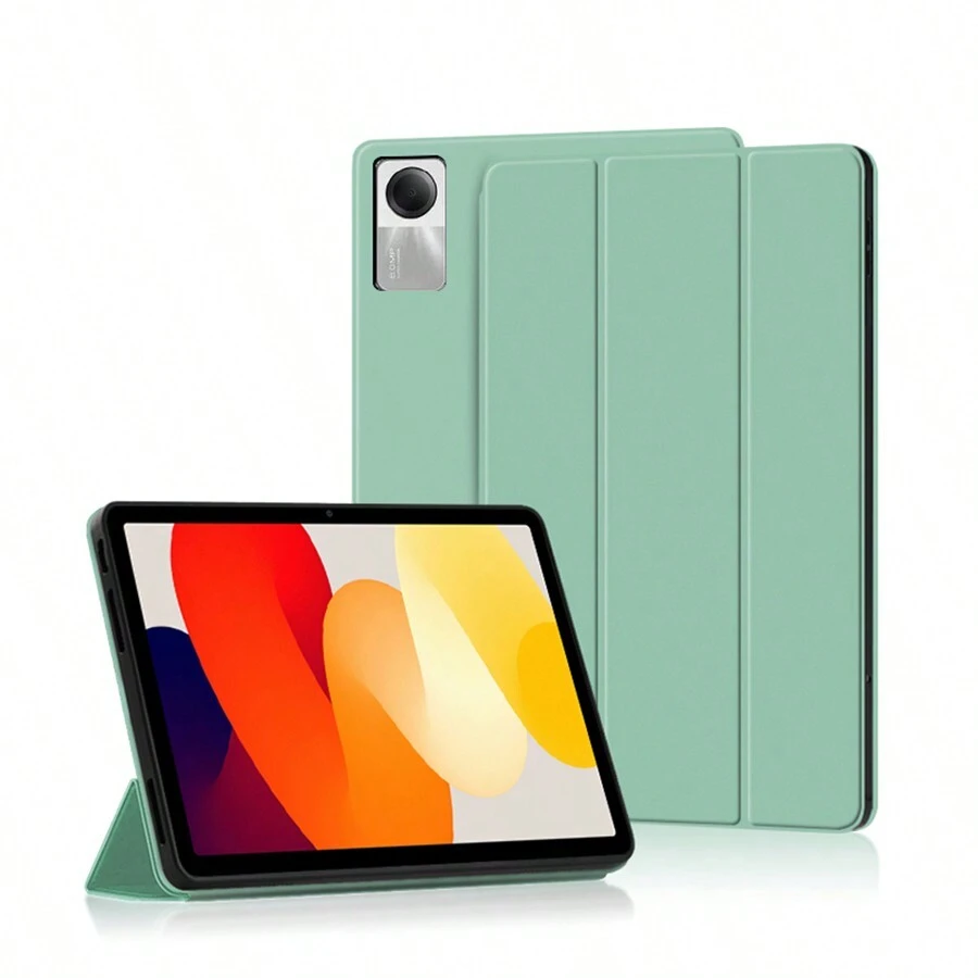 1 件保护套适用于 Redmi Pad SE 11 英寸平板电脑 2023 新款 Pad SE，超薄三折商务防摔保护壳 - 薄荷綠 - 查看 1