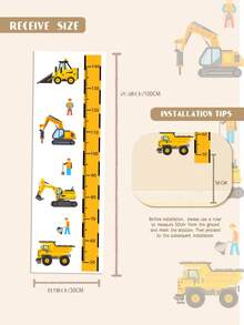 1 Roll Personalized Decorative Sticker For Children's Growth Height - Multicolor - View 8