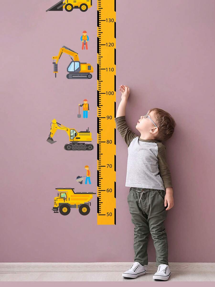 1 Roll Personalized Decorative Sticker For Children's Growth Height - Multicolor - View 1