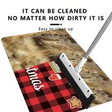 (christmas Snowflake) Christmas Kitchen Mat, Home Kitchen Runner Rug With Water Absorption And Non-slip Function - Red and White - View 9