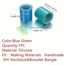 1 Stück 5m/rolle Spurlose Klebeband Nahtloses Papier Klebeband Für Diy Cut Out Open Metall Rahmen Bezel Einstellung Uv Epoxy Harz Formen Schmuckherstellung