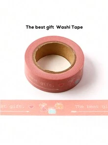 1pc Gift Pattern Packaging Tape And Paper Tape - Pink - View 5