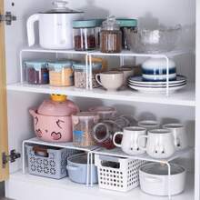 Household Shelf Dividers For Cabinet Storage Organizer - White - View 1