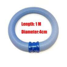 Replacement Hose Compatible With Zodiac R0527700 Pool Cleaner, Fits Zodiac Baracuda Mx6 Mx8 X7 T3, Length 1m, Diameter 4cm, Quantity: 1pc - Blue and White - View 2