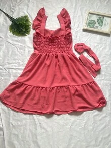 Women Dresses - 粉色 - 查看 2