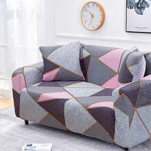 1 Miếng Màu hồng Họa tiết Hình học Đàn hồi Bọc ghế sofa Và 1 Miếng Vỏ gối Che phủ Không có Đổ đầy - Nhiều màu - Xem 6