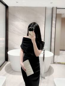 轻便商务休闲水晶装饰抽绳水桶包，透明珍珠手拿包，魅力十足，优雅低调奢华，水晶点缀，适合派对女孩、女士、新娘，是派对、晚宴/宴会、圣诞派对的完美之选。 - 金色 - 查看 10