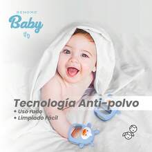 Mordedera para bebe, Mordedera libre de BPA, mordedera de silicona para niños de Pato juguete de estimulación temprana para bebés. Herramienta para masticación y la denticion . Juguete sensorial para boca, sustituto de chupón - Azul - Ver 7