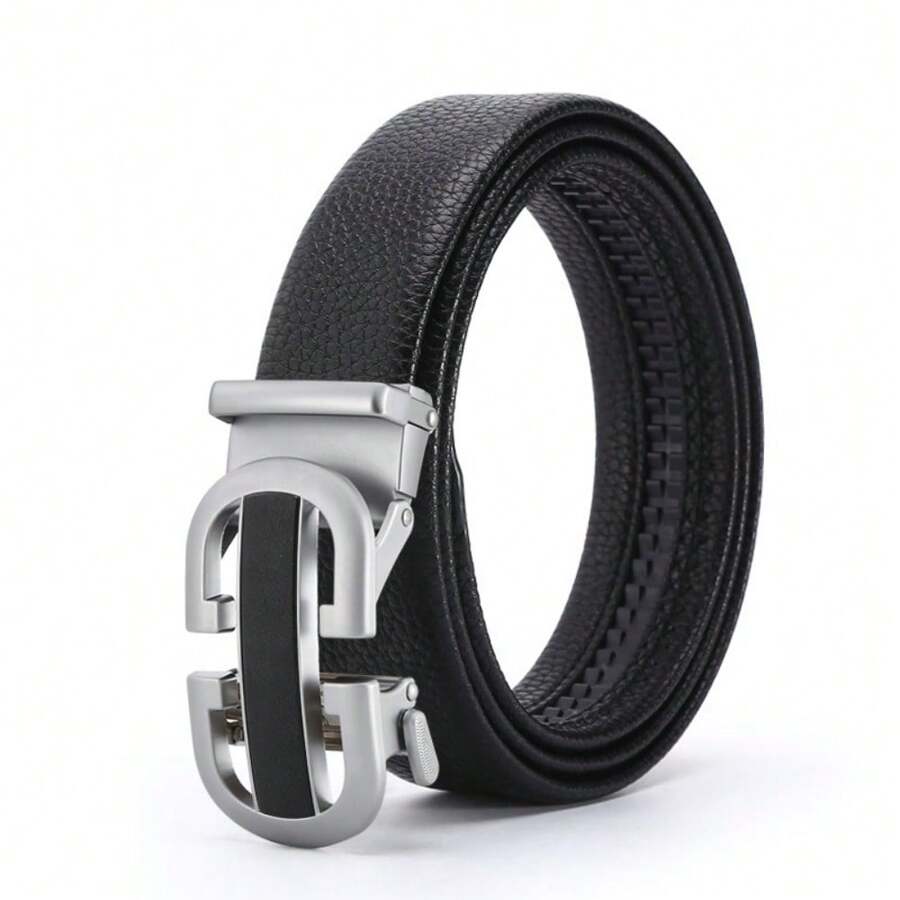 新款男士合金扣皮帶,牛皮商務/休閒褲腰帶