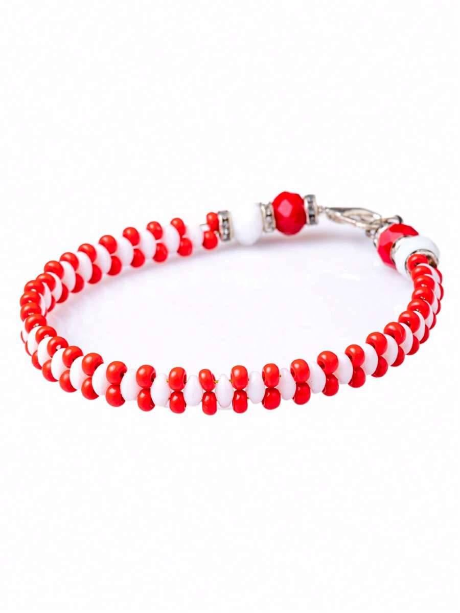 Pulsera Ilde de Shango Arroz Yoruba Protección - Rojo - Ver 1