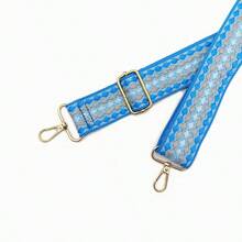Hành lý Dây đeo phụ kiện Túi xách Dây đeo vai Túi đeo chéo Dây đeo vai có hoa văn hình học - Màu xanh lam - Xem 4