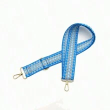 Hành lý Dây đeo phụ kiện Túi xách Dây đeo vai Túi đeo chéo Dây đeo vai có hoa văn hình học - Màu xanh lam - Xem 3