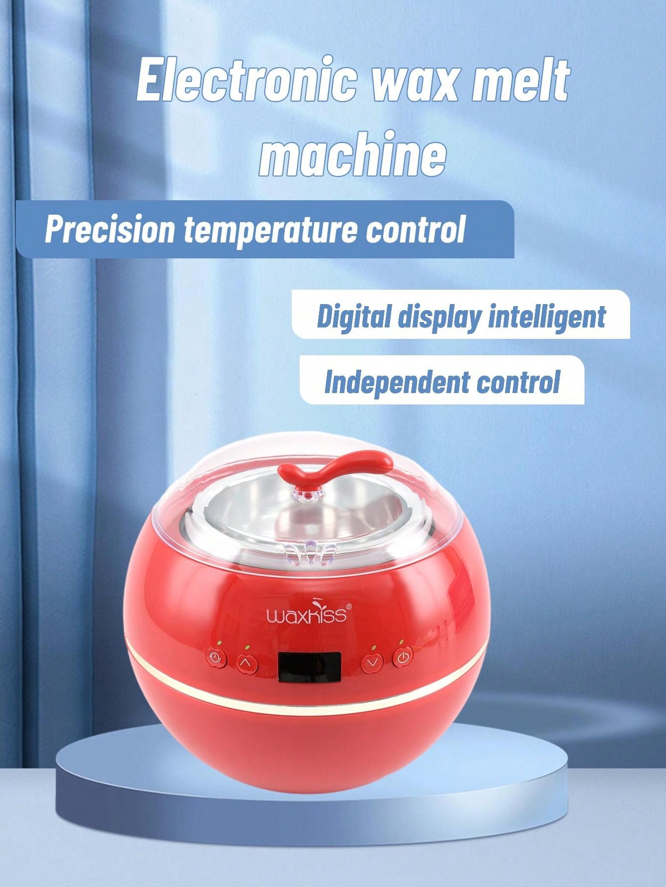 Waxkiss Women's Professional Wax Kit, Us Standard (red), Heating Wax