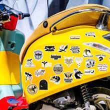 100 Miếng Viết tháu Hình dán Đối với Trang trí Đàn ghi ta , Quyển sổ , Hành lý Không thấm nước Và DIY - Nhiều màu - Xem 2