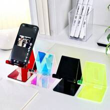 1pc Boxed Multi-Piece Desk Phone Stand, Colorful, Creative Decor, Convenient Charging, Non-Slip Design, Suitable For Multiple Scenarios - Black - View 6