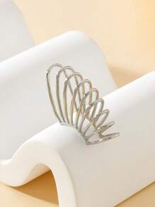 1pc Simple Geometric Line Design Ear Cuff For Women Without Piercings
