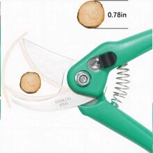 1PC Pruning Shears, 8 Inch Manual Garden Shears, Garden Shears Pruning Shears, Pruning Shears, Garden Tools, Garden Supplies, Suitable For Super Sharp Scissors For Pruning, Fruits, Flowers, Plants - Green - View 4