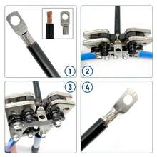 壓接鉗 6-50mm2/awg 10-0 管端子壓接器 六角壓接工具 多功能工具 電池電纜接線片 電纜手動工具 Hx-50b - 藍色 - 查看 2