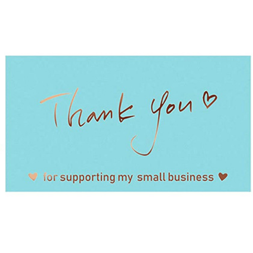 50pcs(pack)/500pcs(roll), GreenThank You Cards(9cm3.5''/2.5cm1