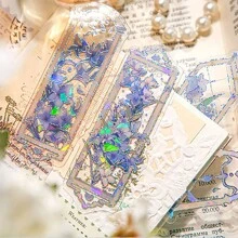 10pcs/Pack Exquisite Embossed & Gilt Asymmetric Flower Bookmark For Students And Readers