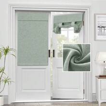 French Door Curtains Linen Textured Privacy French Door Blinds Kitchen Window Curtains Waterproof Room Darkening Curtains For Glass Door Tie Up Shade For Bedroom, 1 Panel - 智者 - 查看 8