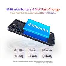 Blackview A96 Android 13 Cellphone Helio G99 24GB(12+12Expand)+256GB Mobile Phone 6.5'' 2.4K Display With 120Hz Smartphone For US Purple, Stay Connected With Love - Purple - View 9